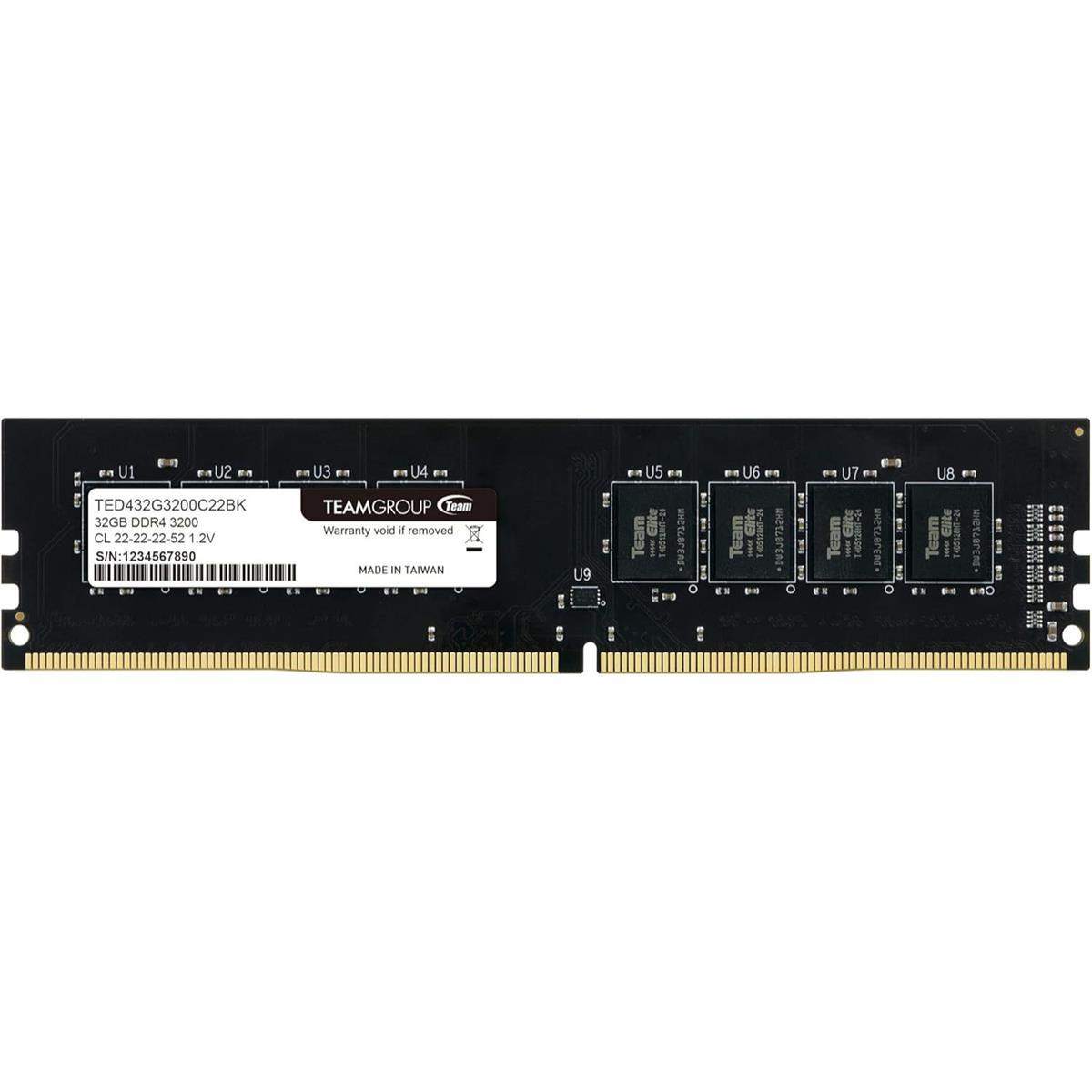 TeamGroup Elite 32GB DDR4-3200 UDIMM Desktop Memory