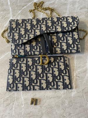 Dior Small Saddle Pouch with Chain - 19cm 