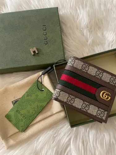 Gucci Ophidia GG mini wallet with 4 card pockets inside