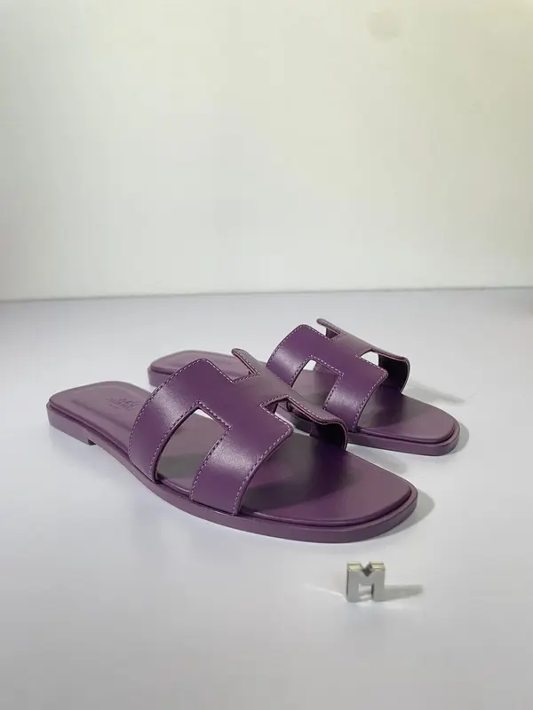 Hermes Oran Purple - Size 38 - Full handmade 