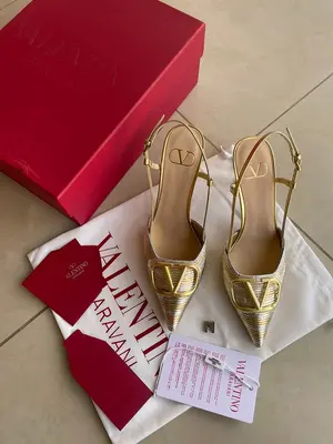 Valentino Slingback Heels - Size 38 