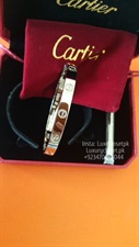 Cartier Love bangle plain (Classic) - Silver 