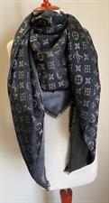 LV Scarf Grey/Black Shimmer   - Square 140 x 140cm