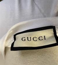 Gucci Tshirt White - Black logo