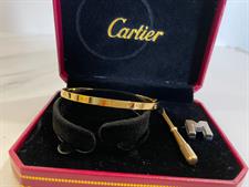 Cartier Love Bangle Plain Thin - Yellow Gold