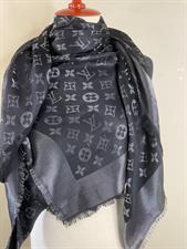 LV Scarf Grey/Black Shimmer   - Square 140 x 140cm
