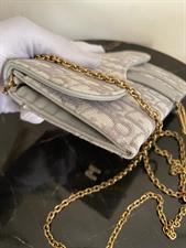 Dior Small Saddle Pouch with Chain 