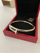Cartier Nail bangle plain - SIlver  - Instock