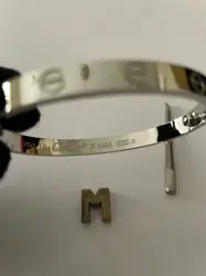 Cartier Love bangle plain (Classic) - Silver 