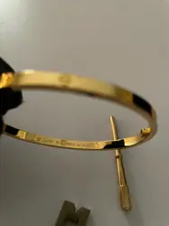 Cartier Love Bangle Plain Thin - Yellow Gold