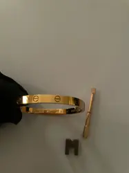 Cartier Love bangle plain (Classic)- Rosegold