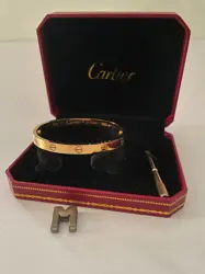 Cartier Love bangle plain (Classic)- Rosegold
