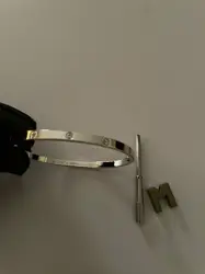 Cartier Love bangle plain Thin - Silver 