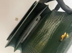 YSL Sunset Green Croc pattern 19 Carat - 22cm 