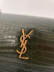 YSL Sunset Green Croc pattern 19 Carat - 22cm 