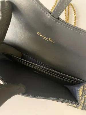 Dior Small Saddle Pouch with Chain - 19cm 