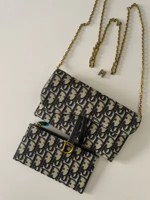 Dior Small Saddle Pouch with Chain - 19cm 