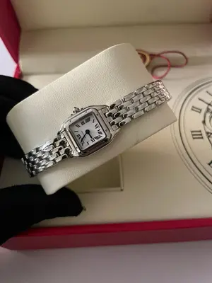 Cartier watch Silver Mini Model - 25x19mm - 15carat Premium 