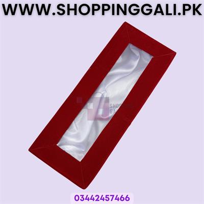 Red Velvet Gift Box - 12.5 x 5 x 2 Inch - Jewelry Packaging - Unisex - Pack Of 1