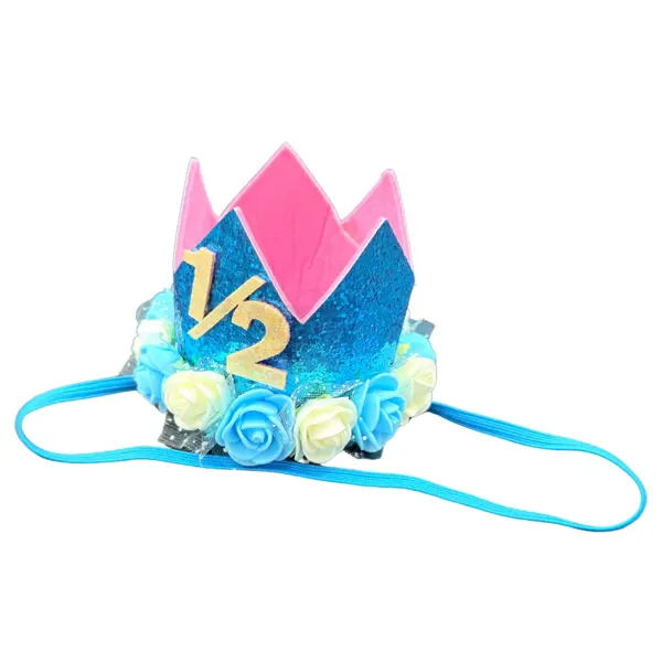 1/2 Month Crown - Foamic Crown - Blue - Boys - Pack Of 1