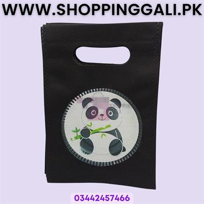 Panda Goody Bags - 8 x 6 Inch - Gift Bags - Panda Theme - Black - Unisex - Pack Of 10
