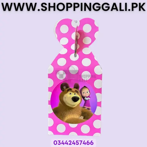Masha and the Bear Goody Box - 7 x 4 Inch - Gift Box - Masha and the Bear Theme - Multicolor - Unisex - Pack Of 10
