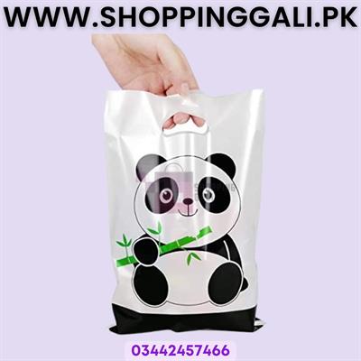 Panda Goody Bags - 10 x 6 Inch - Gift Bags - Panda Theme - White - Unisex - Pack Of 10