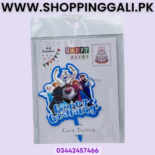 DELIGHTFUL FROZEN CAKE TOPPER: PERFECTLY ADORABLE FINISHING TOUCH FOR YOUR LITTLE ONE'S CELEBRATION