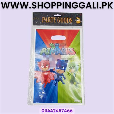 Pj Masks Goody Bags - 10 x 6 Inch - Gift Bags - Pj Masks Theme - Multicolors - Unisex - Pack Of 10