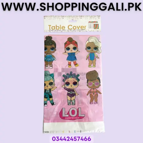 LOL SURPRISE TABLE COVER FOR TABLE DECORATION ( 108 CM X 180 CM )