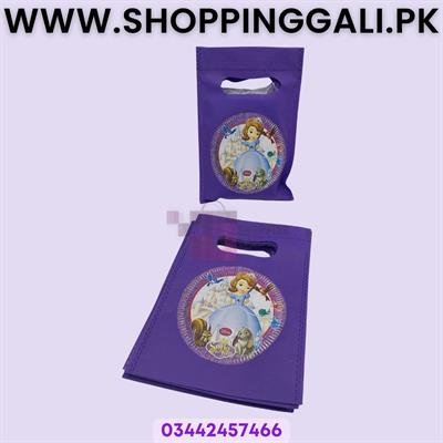 Princess Sofia Goody Bags - 8 x 6 Inch - Gift Bags - Princess Theme - Purple - Girls - Pack Of 10