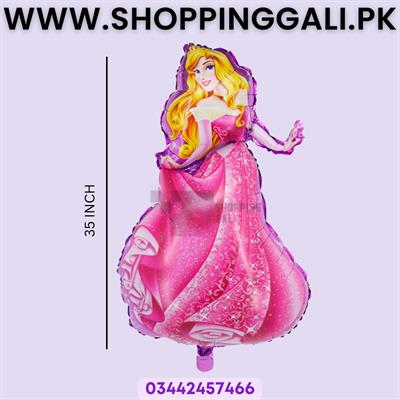 Large Sleeping Beauty Princess Foil Balloon - 35 Inch - Balloon Decoration Items - Pink - Girls - Pack Of 1
