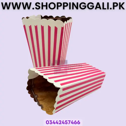 Popcorn Boxes - 5.5 inch x 3.5 inch - Popcorn Box - Pink - Girls - Pack Of 20