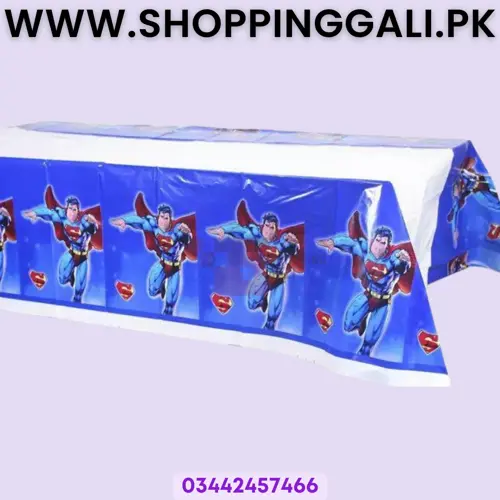 SUPERMAN TABLE COVER FOR TABLE DECORATION ( 108 CM X 180 CM )