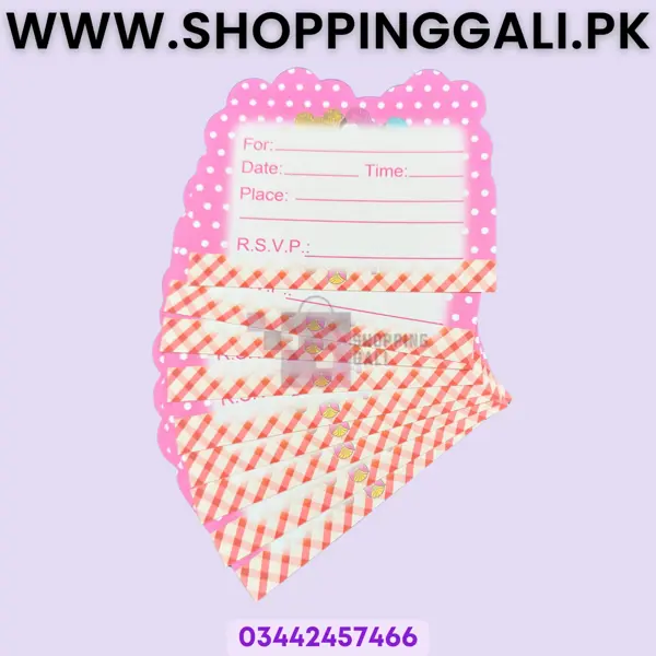 Lol Surprise Invitation Card - Pink - Girls - Pack Of 10