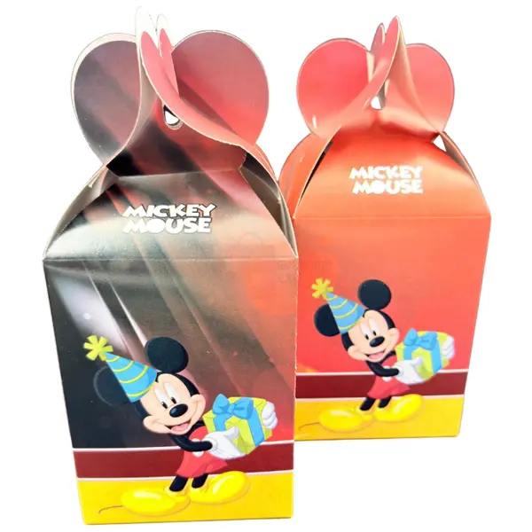 Mickey Mouse Goody Box - 7 inch x 4 inch - Red - Boys - Pack Of 10