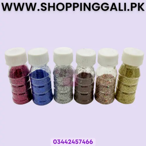 Glitter Bottles - Multicolor - Unisex - Pack Of 6 