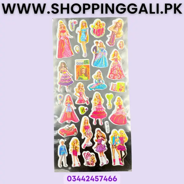 Barbie Stickers - Stickers - Multicolors - Girls - Pack Of 1