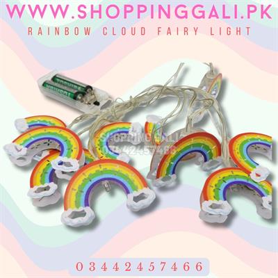 RAINBOW CLOUD FAIRY LIGHT FOR ROOM DECORATION PARTY DECORATION BATTERY OPERATED