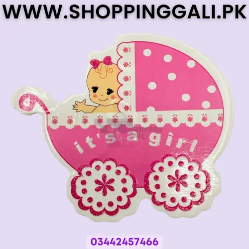 Baby Girl Gift Tags - 2.3 Inch X 2.7 Inch - Gift Decoration - Pink - Pack Of 10