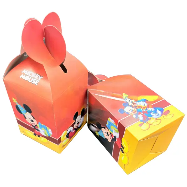 Mickey Mouse Goody Box - 7 inch x 4 inch - Red - Boys - Pack Of 10