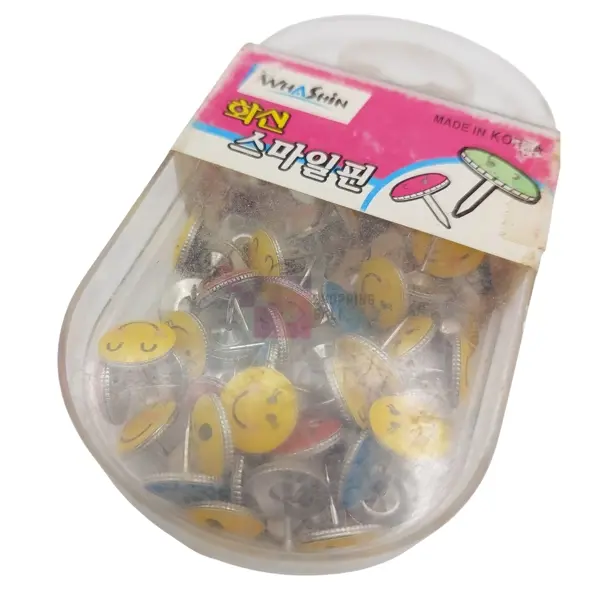 Emoji Thumb Pins - Multicolor - Unisex - Pack Of 1