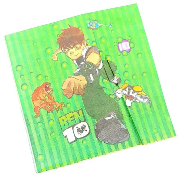 Ben10 Napkins - Green - Boys - Pack Of 20