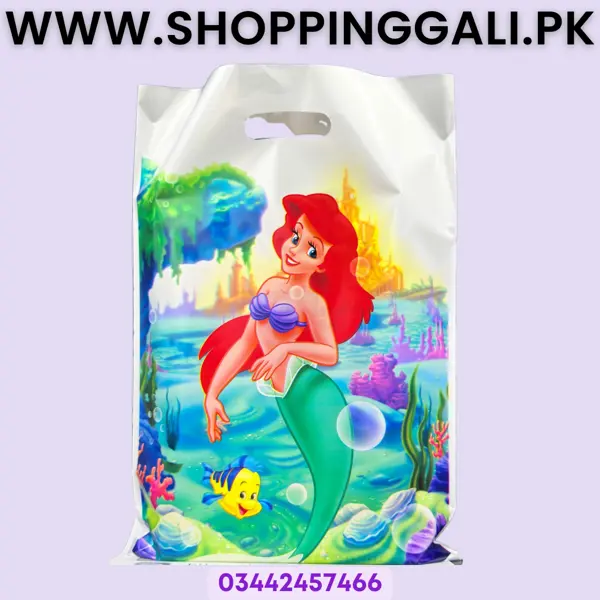Mermaid Goody Bags - 12.7 Inch x 8.7 Inch - Goody Bags - Multicolor - Girls - Pack Of 10