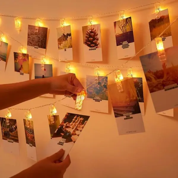 10 Clip Fairy Lights - 5 Ft String - Lights Warm - Unisex - Pack Of 1