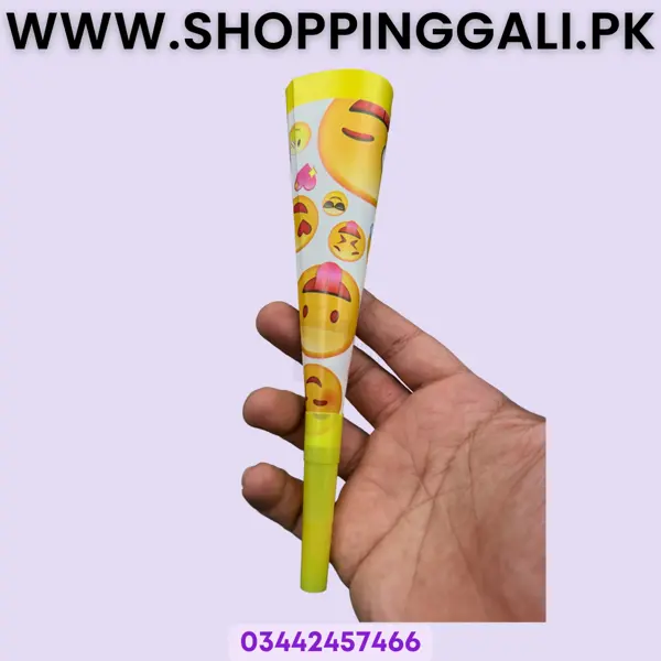 Emoji Whistle - Yellow - Unisex - Pack Of 6