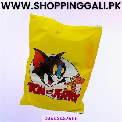 Tom And Jerry Goody Bags - 10 x 6 Inch - Gift Bags - Tom And Jerry Theme - Yellow - Unisex - Pack Of 10