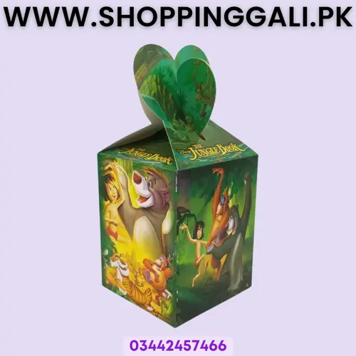 JUNGLE BOOK GOODY BOX - PACK OF 10 GOODY BOX - JUNGLE BOOK THEME GOODY BOX