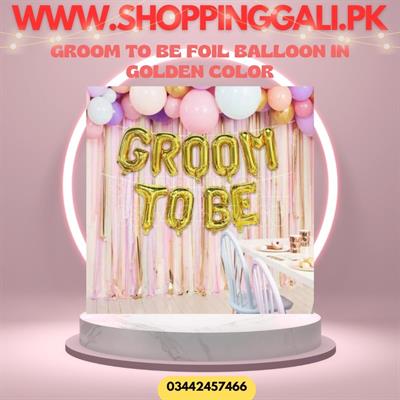 GROOM TO BE FOIL BALLOON IN GOLDEN COLOR ( 16 INCH SIZE )