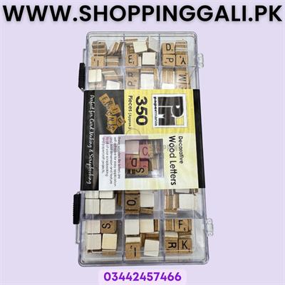 Decorative Wood Letters - Half Inch - Wooden Tile Letters - Pack Of 350 Pieces